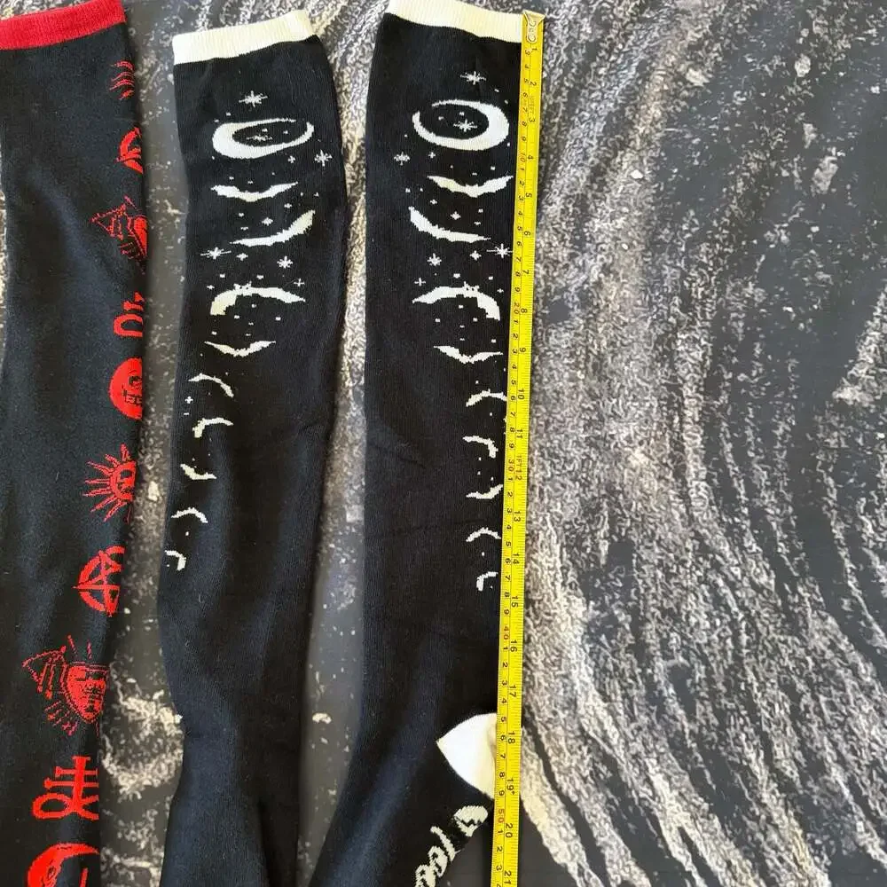 Too Fast Over-the-Knee Thigh High Alternative Goth Socks Bundle